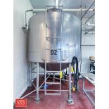 Walker 1,500 Gallon Jacketed S/S Dome-Top, Cherry-Burrell S/S Processor, Model: PZ-CB, S/N: SP-6942-