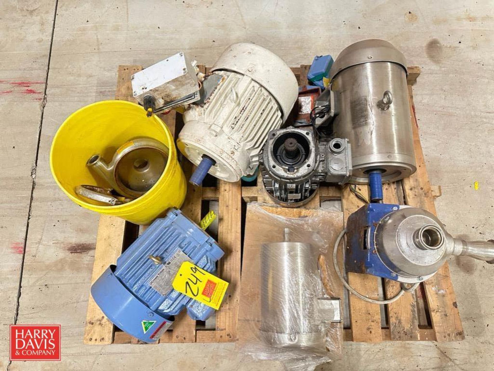 Assorted Pumps, Including: NEW Crown Triton 5 HP 3,515 RPM Motor, S/S Clad and Others