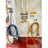 (2) Hose Stations and Spartan Foam/Rinse/Sanitizer Station