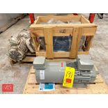 Motors, Including: NEW Siemens 3-Motor, Crown Triton 5 HP 1,170 RPM Motor and Sterling Electric 2 HP