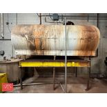 Surge 1,000 Gallon Horizontal Water Tank on Stand, Model: R85010, S/N: 813809 with 25’ S/S Piping, C