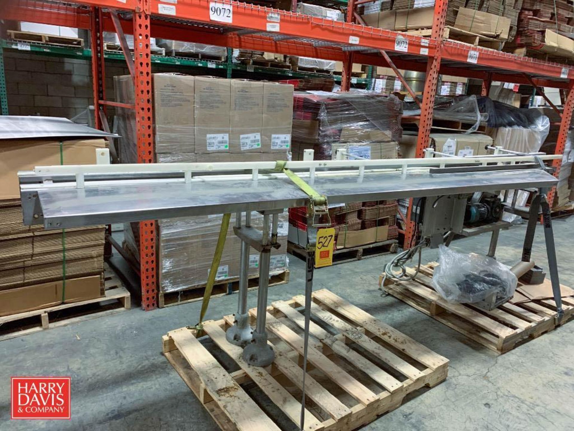 S/S Frame Conveyor Section: 130" Length x 25” Width with Drive (No Belt) (Location: Edison, NJ) - Image 2 of 2