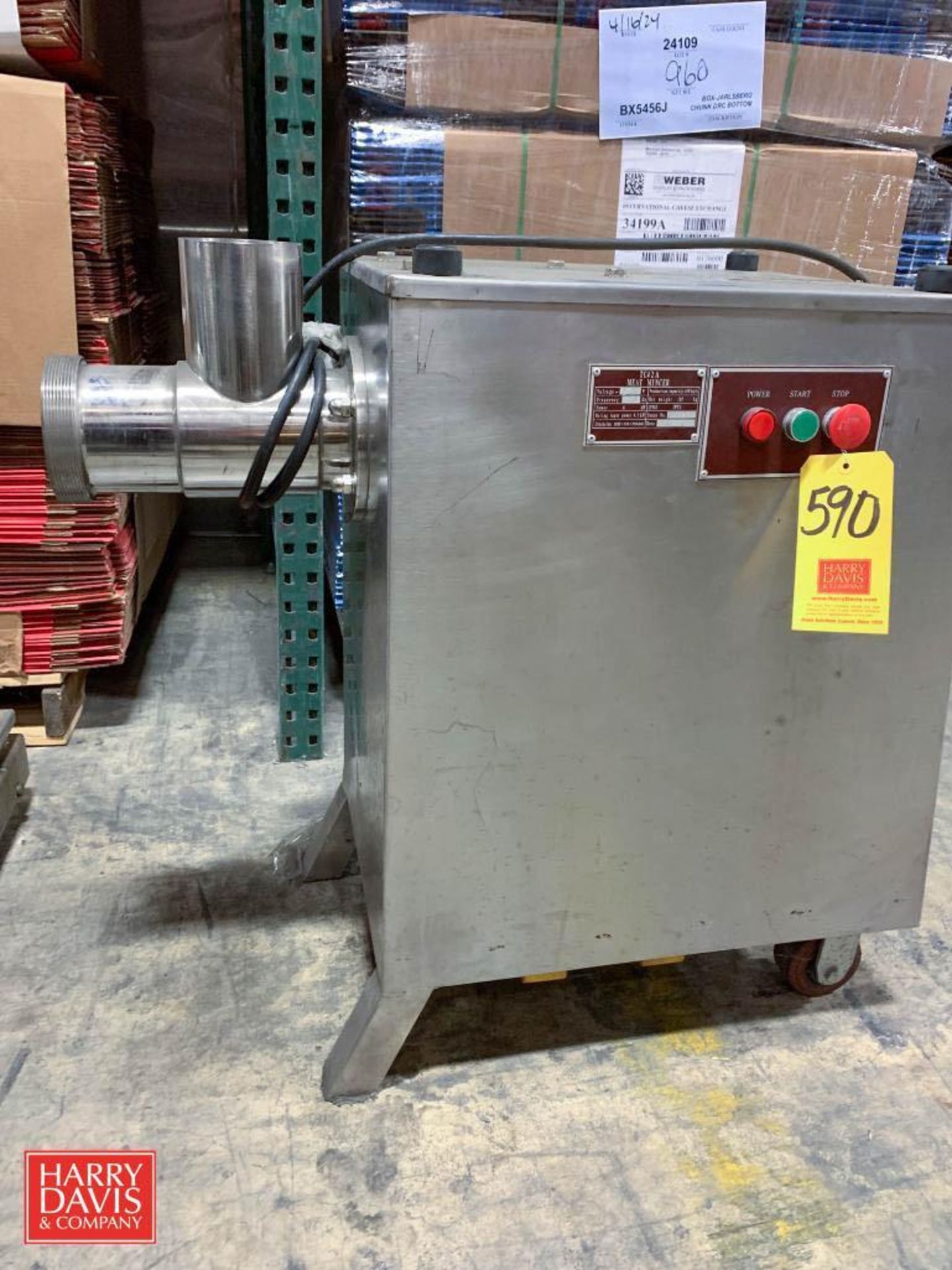 S/S Meat Mincer, Model: TC42A (Location: Edison, NJ)