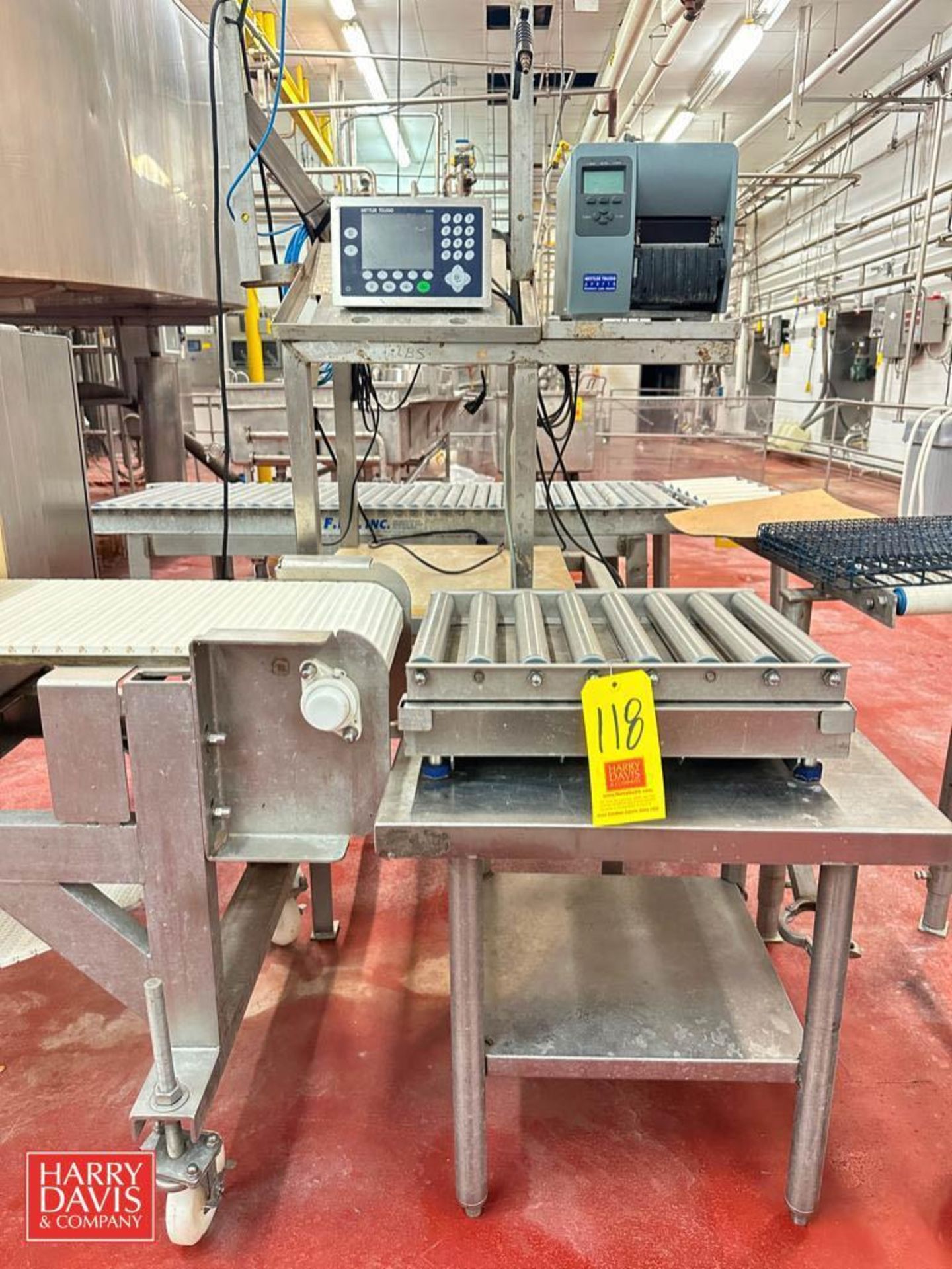 Mettler Toledo Check Weighing System with 19” x 15” S/S Roller Conveyor/Scale, Digital HMI, Model: I