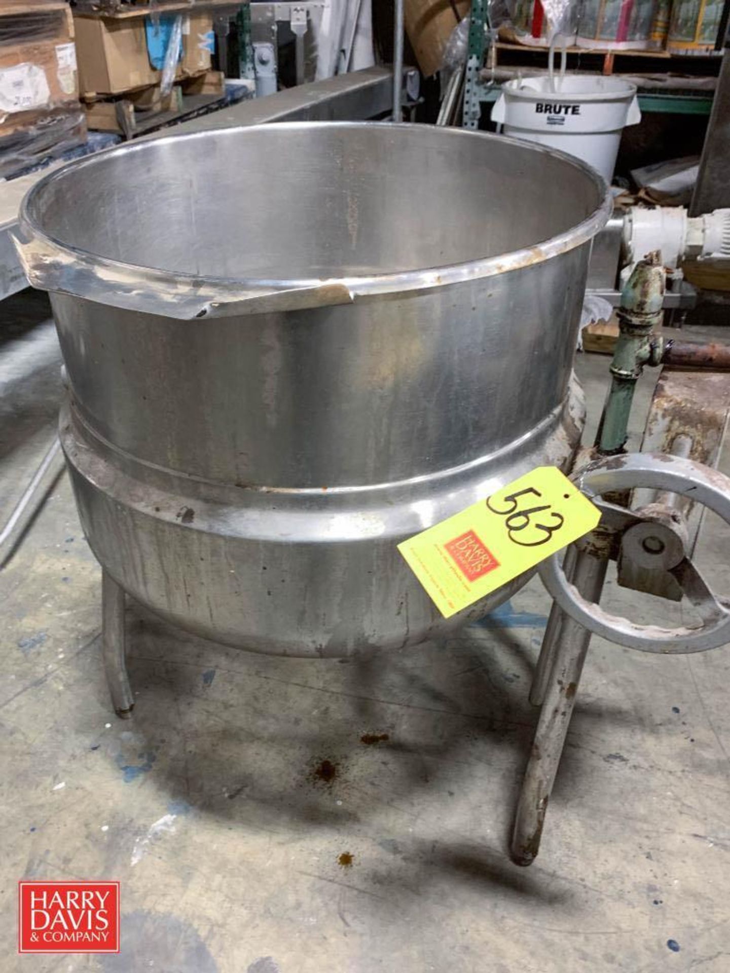 Alloy and Steel Fabrication of Canada 40 Gallon S/S Jacketed Kettle, Model: TRC-40, S/N: E2975-12348