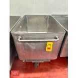 S/S Portable Tub: 4’ x 32” x 2’