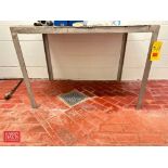 S/S Table: 4’ x 32” and Portable Janitor Station