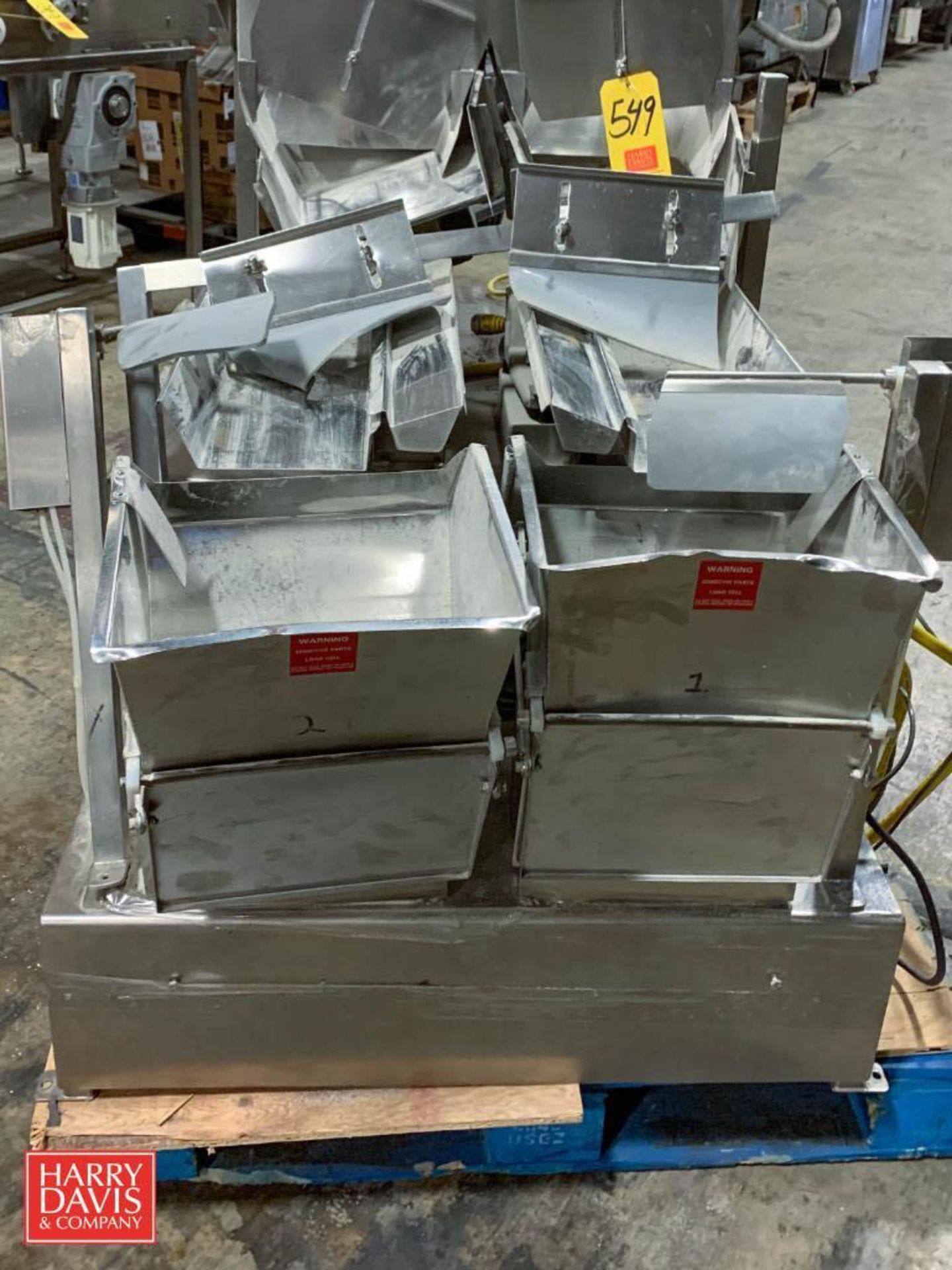 Weighpack S/S Dual Scale Fillers, Model: AEF-9, S/N: 1127 (Location: Edison, NJ) - Image 2 of 2