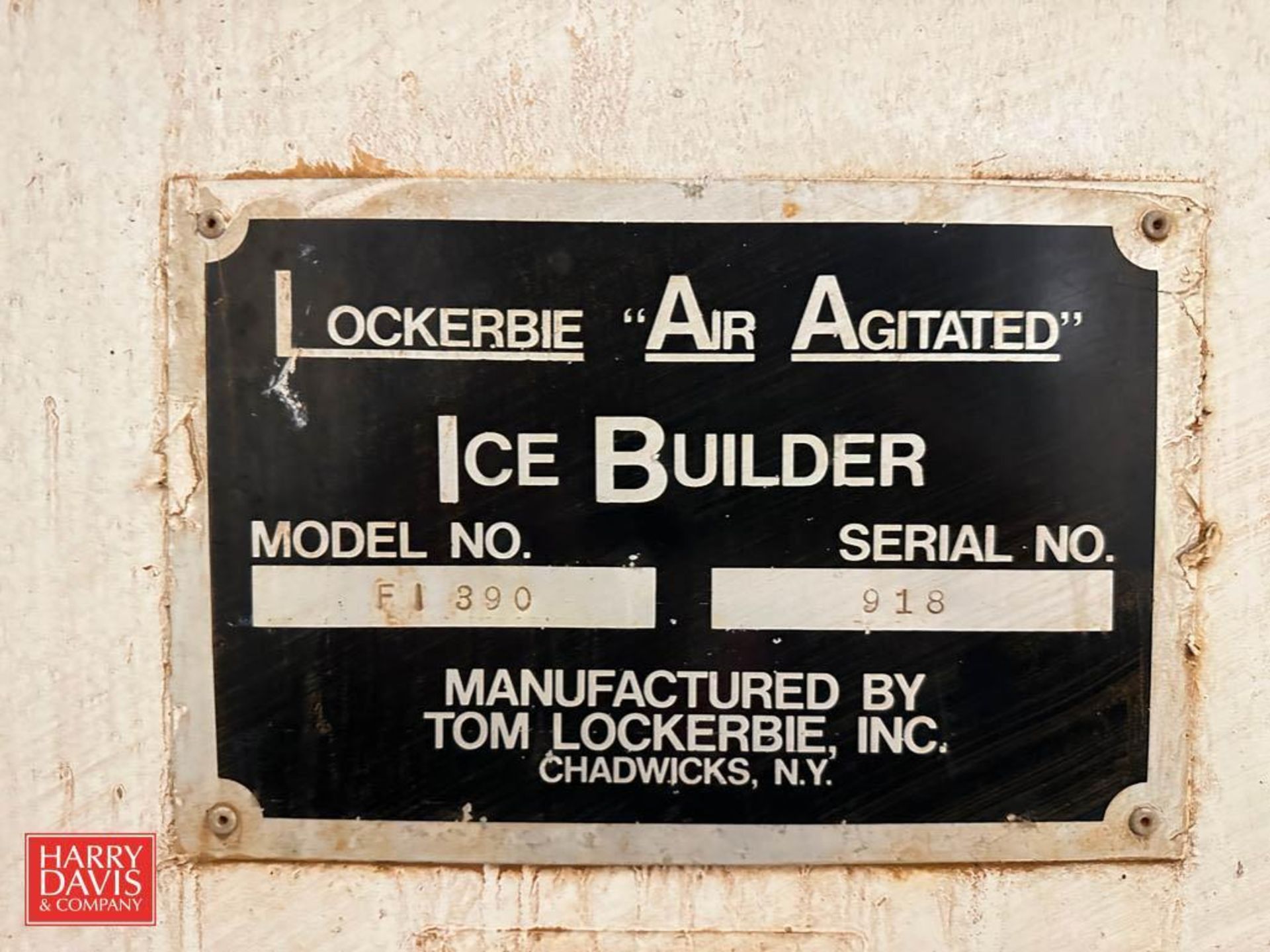 Lockerbie Air Agitated Ice Builder: 282’ x 8’ x 92” Height, Model: F1390 (Parts Machine) - Image 2 of 2