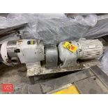 Waukesha Positive Displacement Pump, Size 130, S/N: 4114SS with 1,750 RPM Motor and Gear Reducing Dr