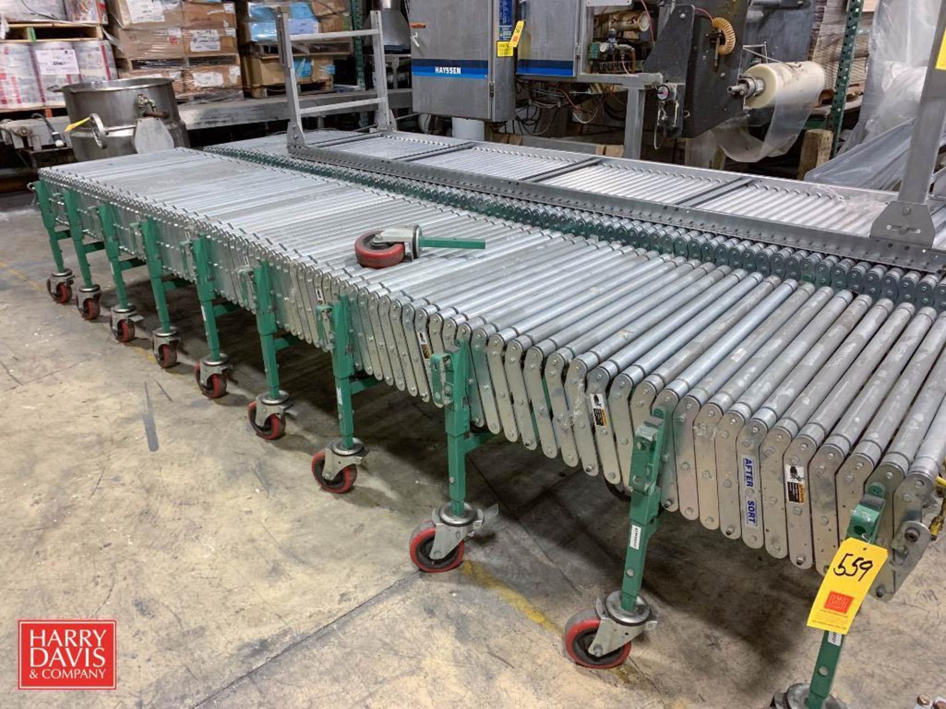 ROACH Power Expandable Conveyor: 161” Length x 31" Width, S/N: 449967A (Location: Edison, NJ)