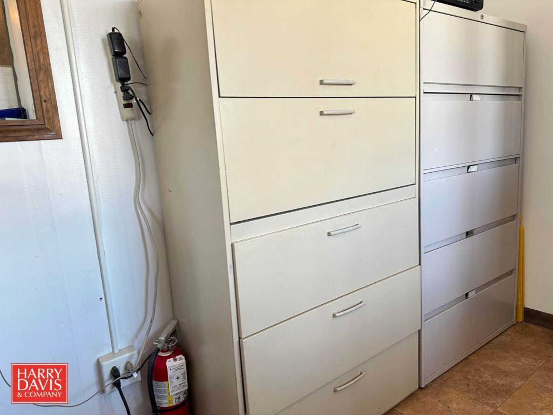 Desk, Filing Cabinets, Chair, Dell Monitors, Keyboard, Mouse, Phone, Calculator and White Board - Image 2 of 3