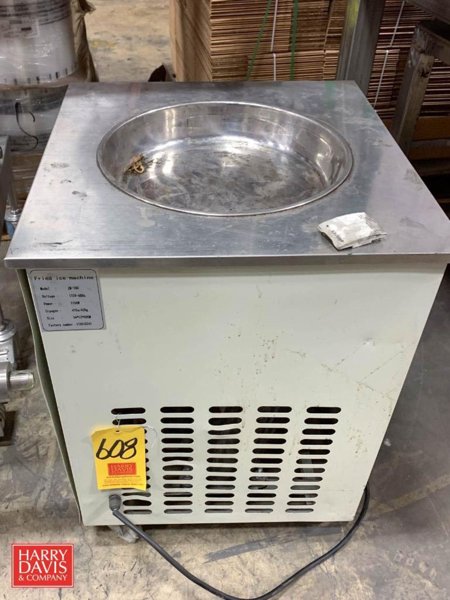 Fried Ice Machine, Model: ZM-180 (Location: Edison, NJ)