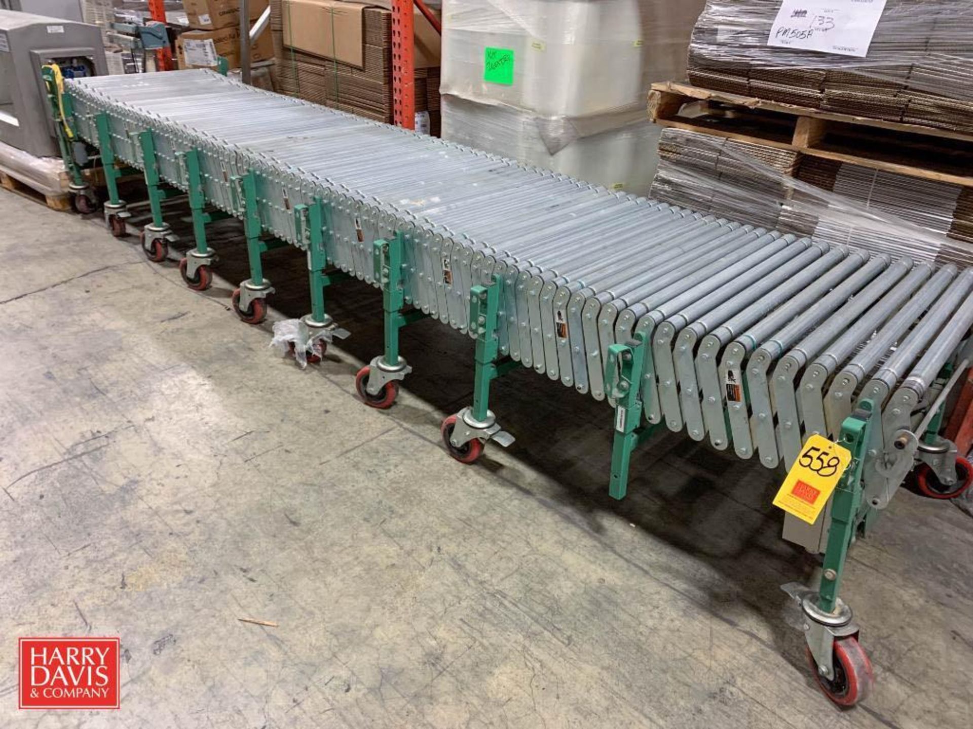 ROACH Power Expandable Conveyor: 161” Length x 31" Width, S/N: 51514-5 (Location: Edison, NJ)