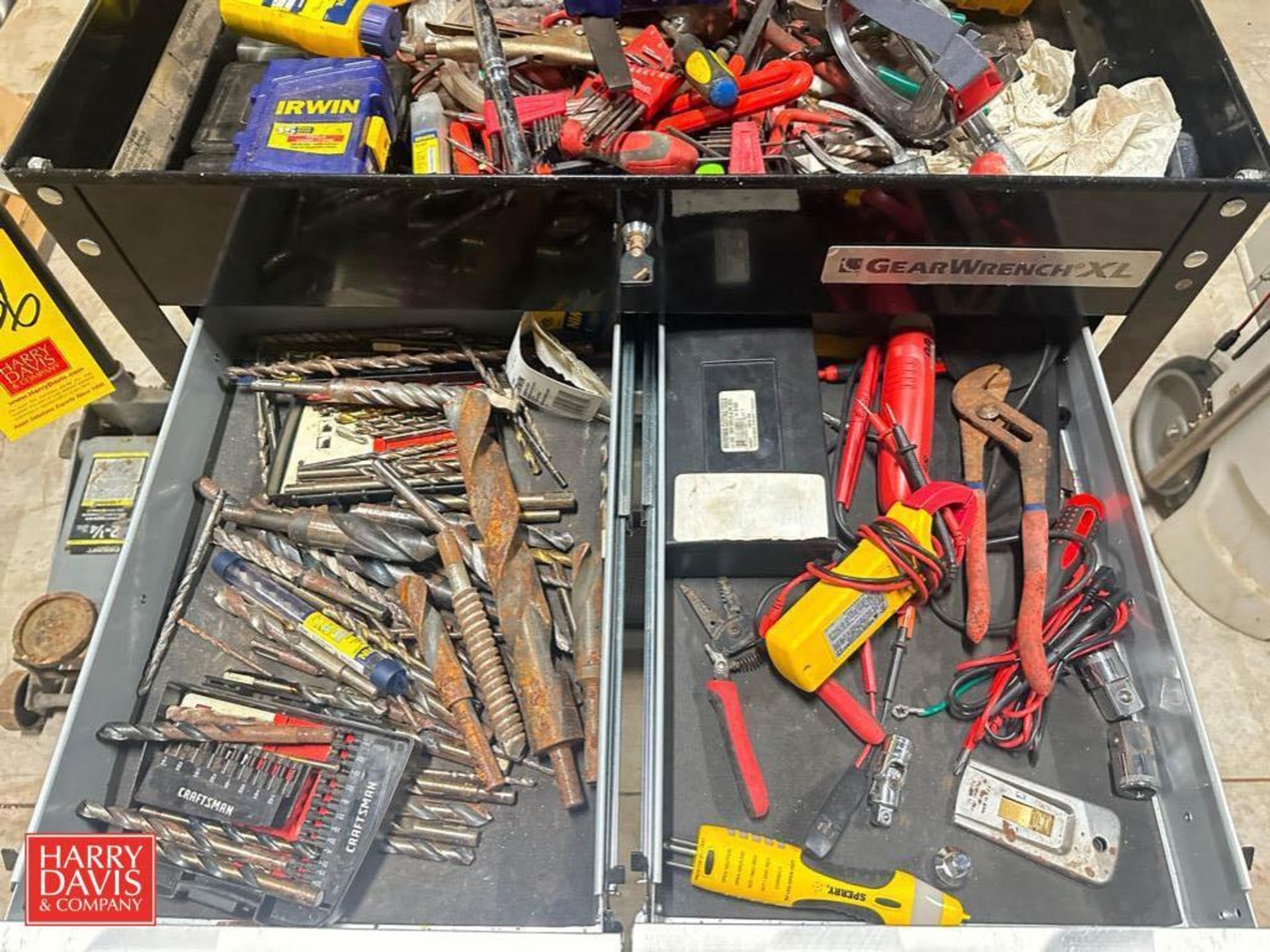 Gear Wrench XL Portable Tool Box with Allen Wrenches, Drill Bits, Electrical Testers and Wire Cutter - Image 2 of 3