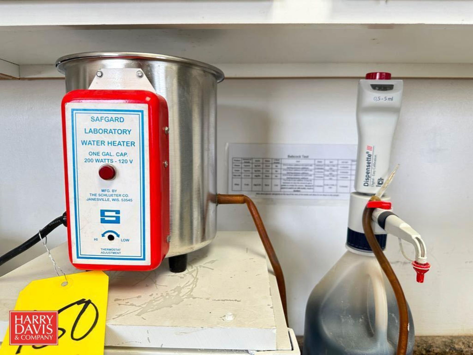 Schluter 1 Gallon S/S Safeguard Laboratory Water Heater