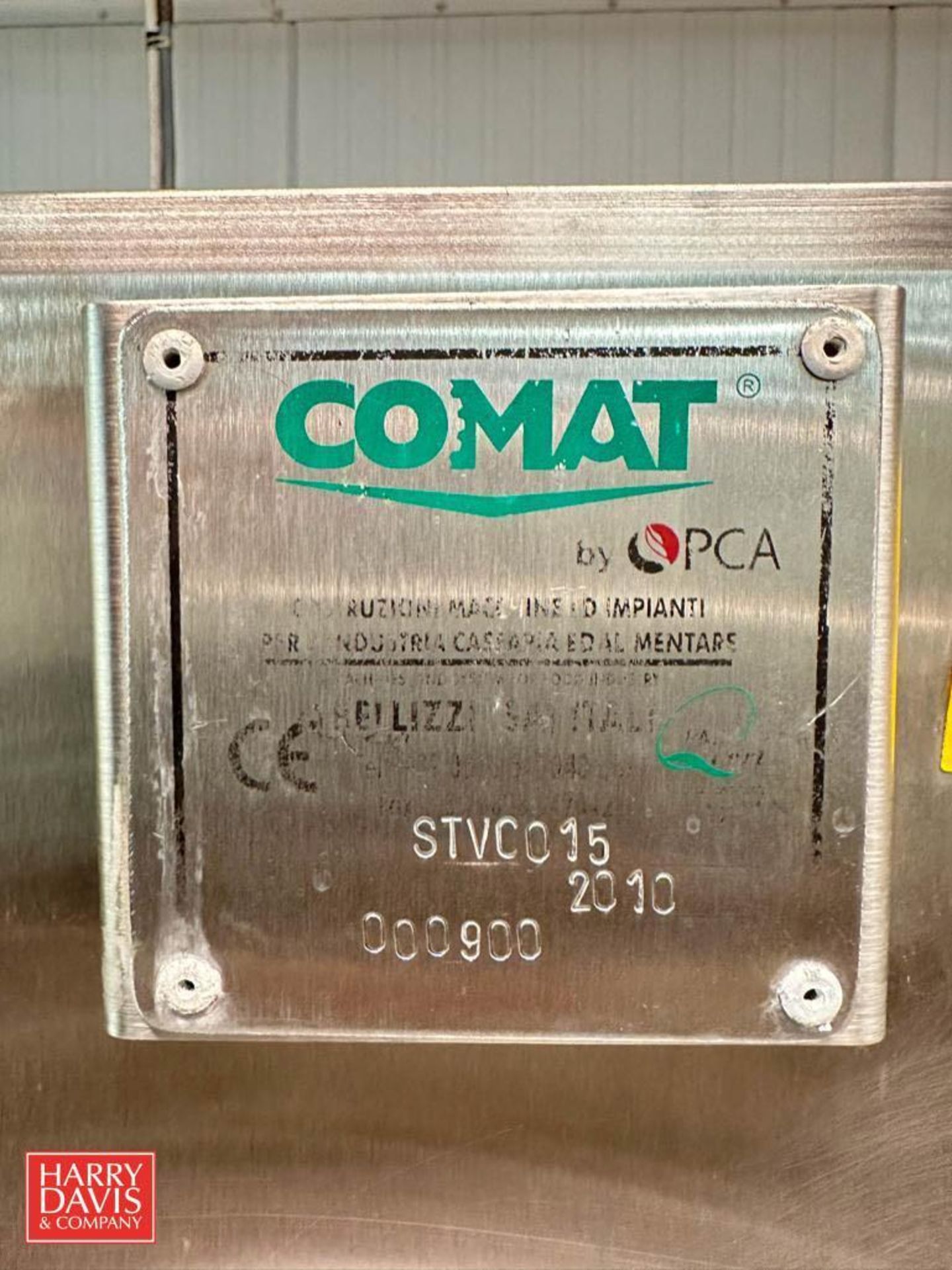 Comat S/S Framed Mounted 300 Gallon S/S Dome-Top, Cone-Bottom Tank, Model: STVC015, S/N: 000900 with - Image 4 of 5