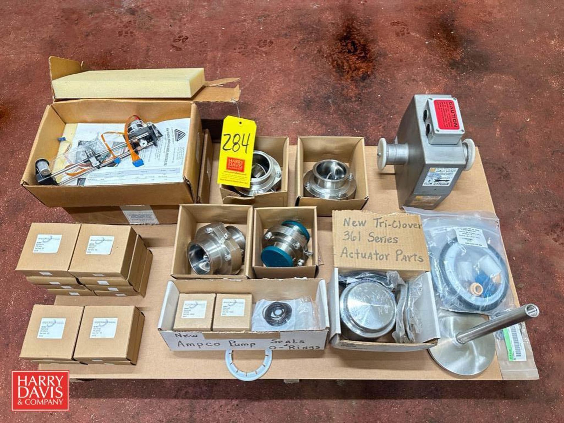 NEW Anderson Chart Recorder Parts, Tri-Clover Value Parts, (4) Alfa Laval Butterfly Valves, Accurate