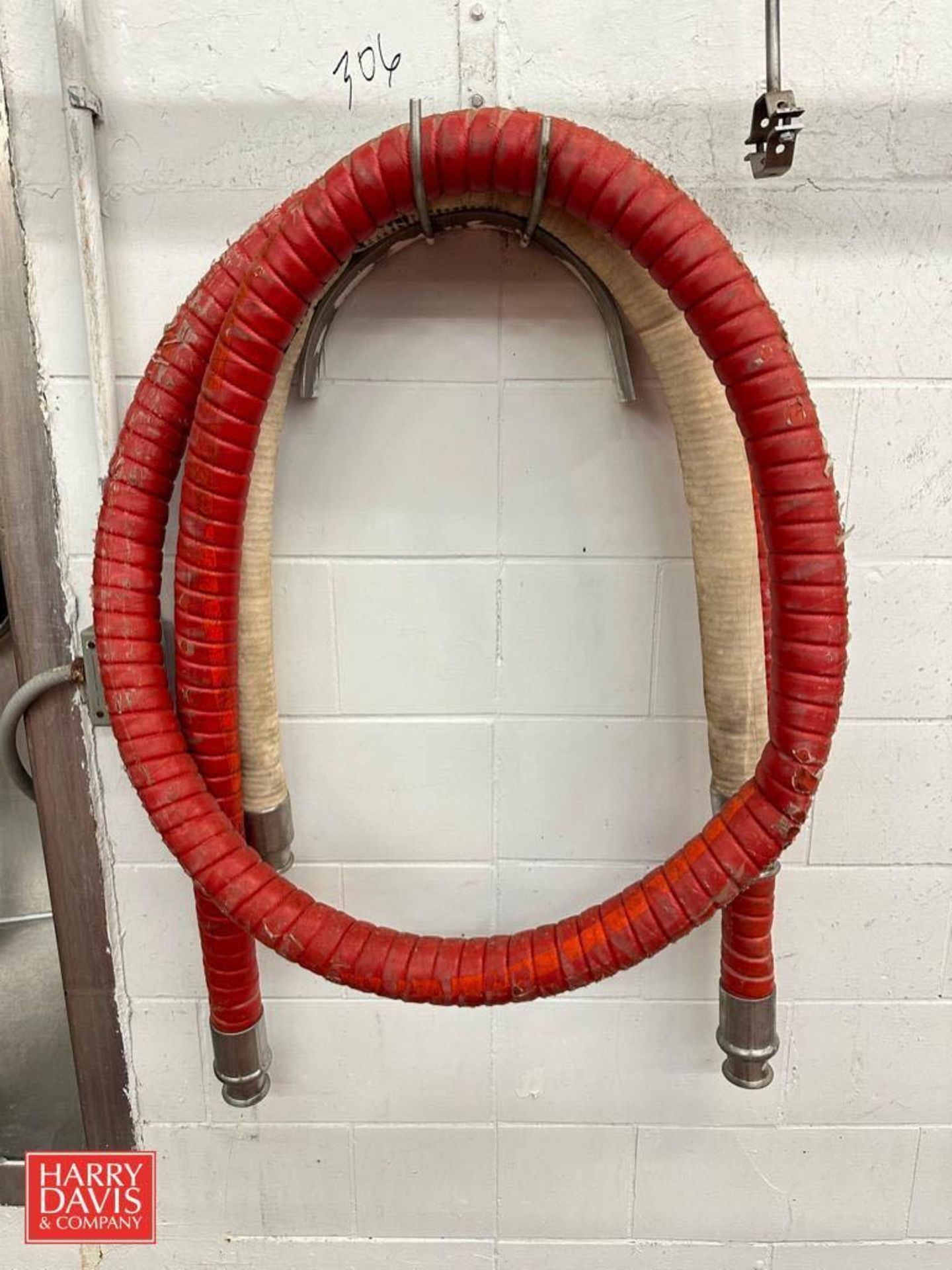 (5) S/S Hose Racks, (3) Suction/Discharge Hoses and (2) Hoses with Sprayers - Image 3 of 5