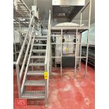 S/S Platform: 164" x 33” with Stairs Handrail