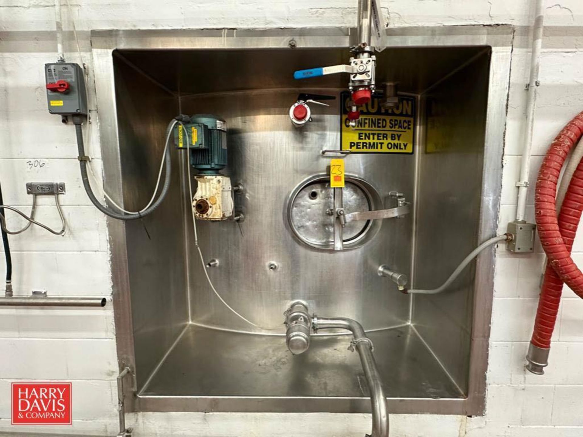 20,000 Gallon Jacketed S/S RO Whey Silo with Horizontal Agitation, S/S Air Valves and Sensor - Bild 3 aus 3