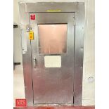 S/S Door: 80” x 3’ with Window 80