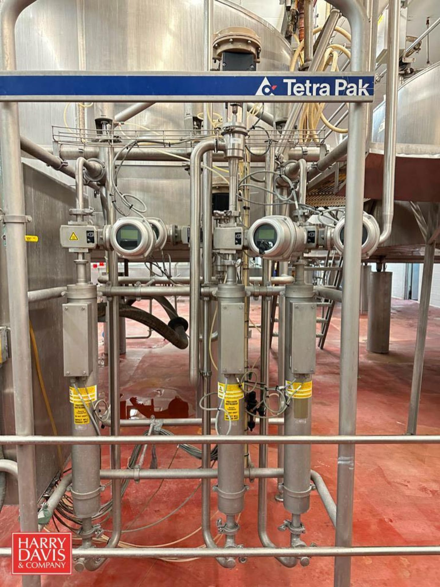 Tetra Pak S/S Alfast Plus System, Model: J5845440236 with (4) Endress+Hauser S/S Magnetic Flow Meter