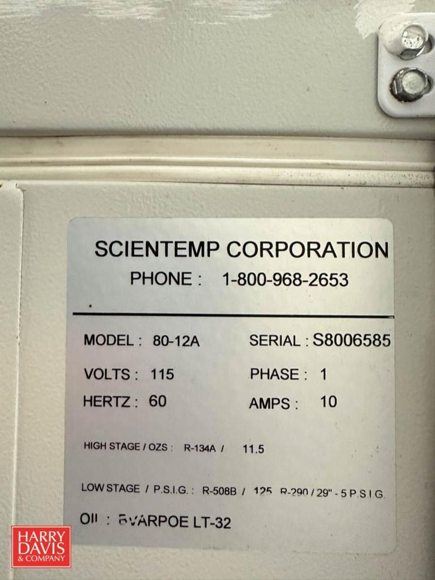 Scientemp Low Temperature Portable Chest Freezer, Model: 80-1ZA, S/N: S8006585 - Image 2 of 2