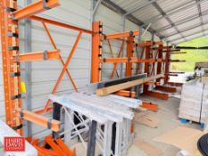 (5) Sections: Cantilever Storage RackStorage Rack with Content