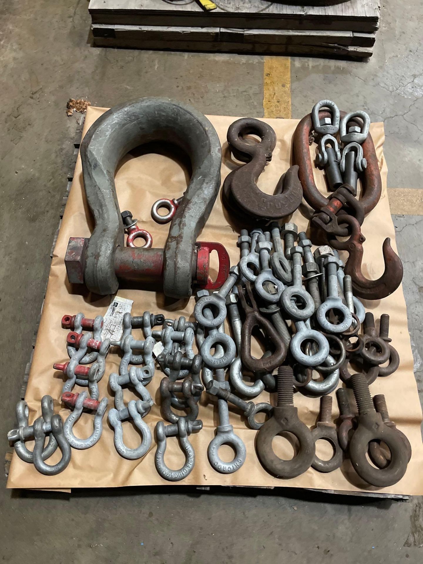 Lot of Assorted Eyebolts, Shakles, Hooks. See Photo. - Image 2 of 3