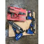 Lot of 4 Nail Guns: (3) Duo-Fast Pneumatic Nail Gun, (1) Hilton DX 460. See Photo