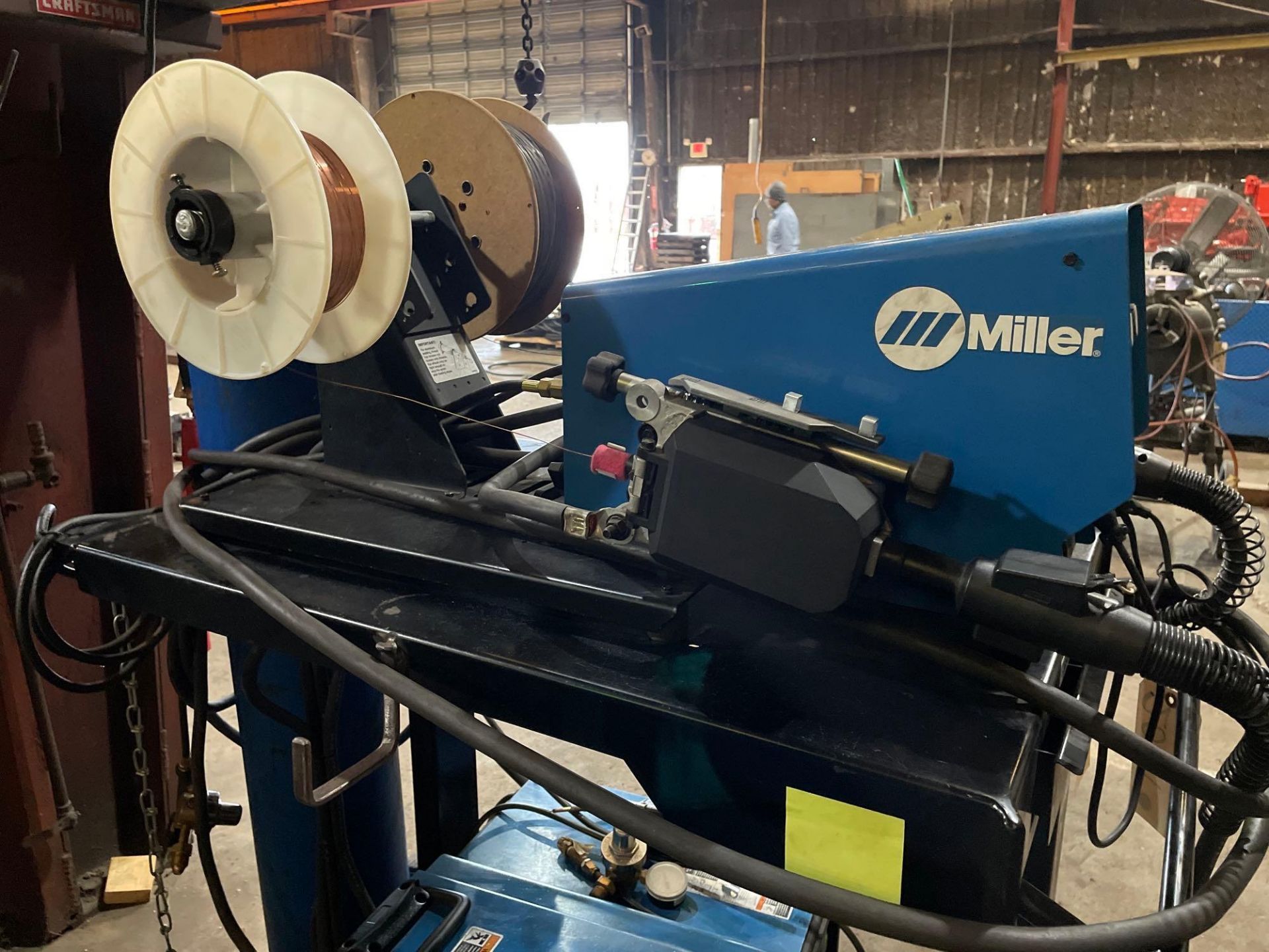 Miller XMT450 MPa with Miller wire feeder Model D_74, and Cool Mate 3 - Image 7 of 7