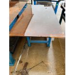 Heavy Duty Metal Table 74” X 36 1/2” X 34”, with 1/2” Thickness