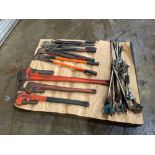 Lot of Heavy Duty Wrenches, Cutters, Tube Benders. See Photo