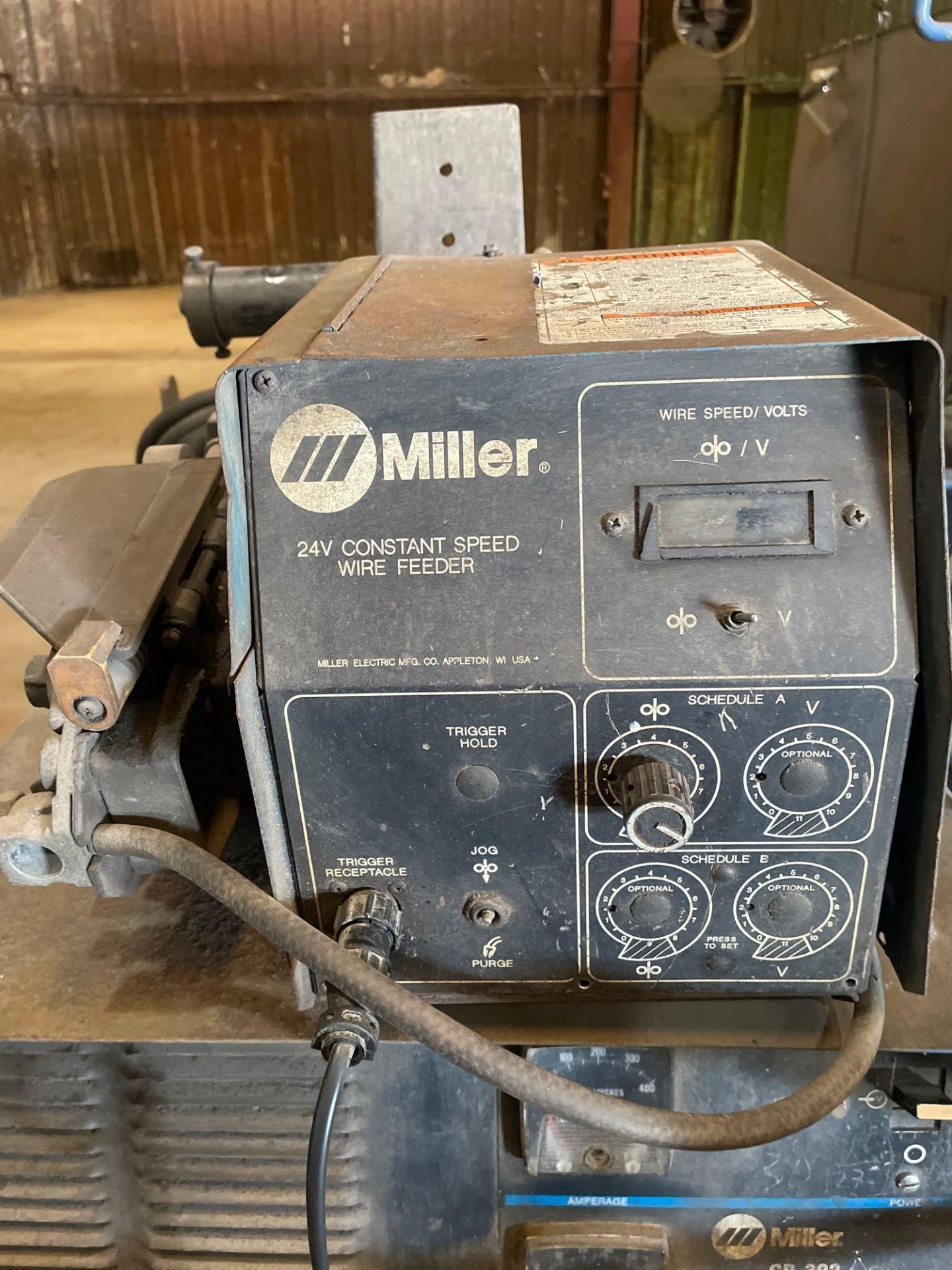 Miller CP-302 Welding Power Source on Casters with Miller S-60 Wire Feeder. - Image 3 of 6