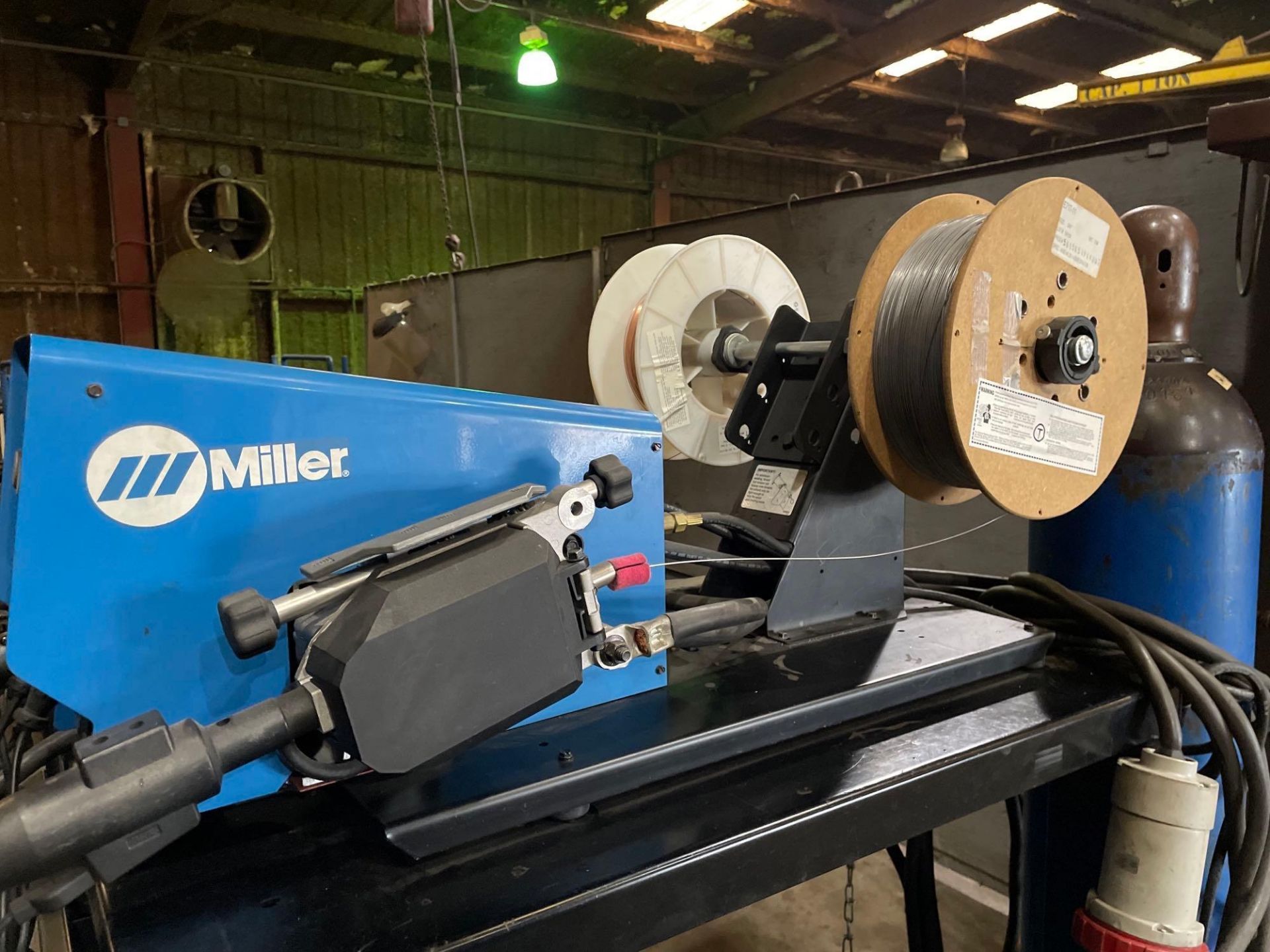 Miller XMT450 MPa with Miller wire feeder Model D_74, and Cool Mate 3 - Image 6 of 7