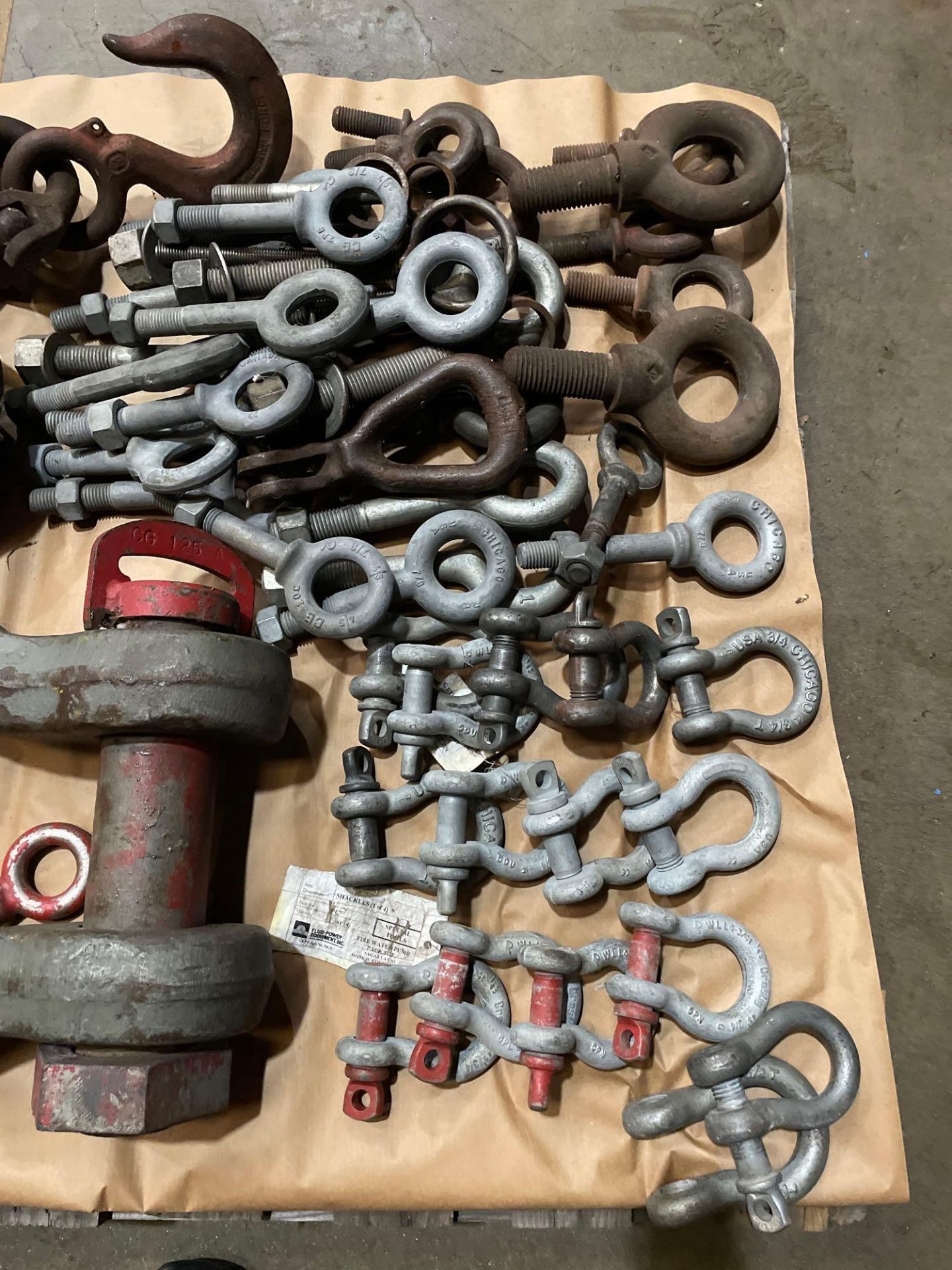 Lot of Assorted Eyebolts, Shakles, Hooks. See Photo. - Image 3 of 3