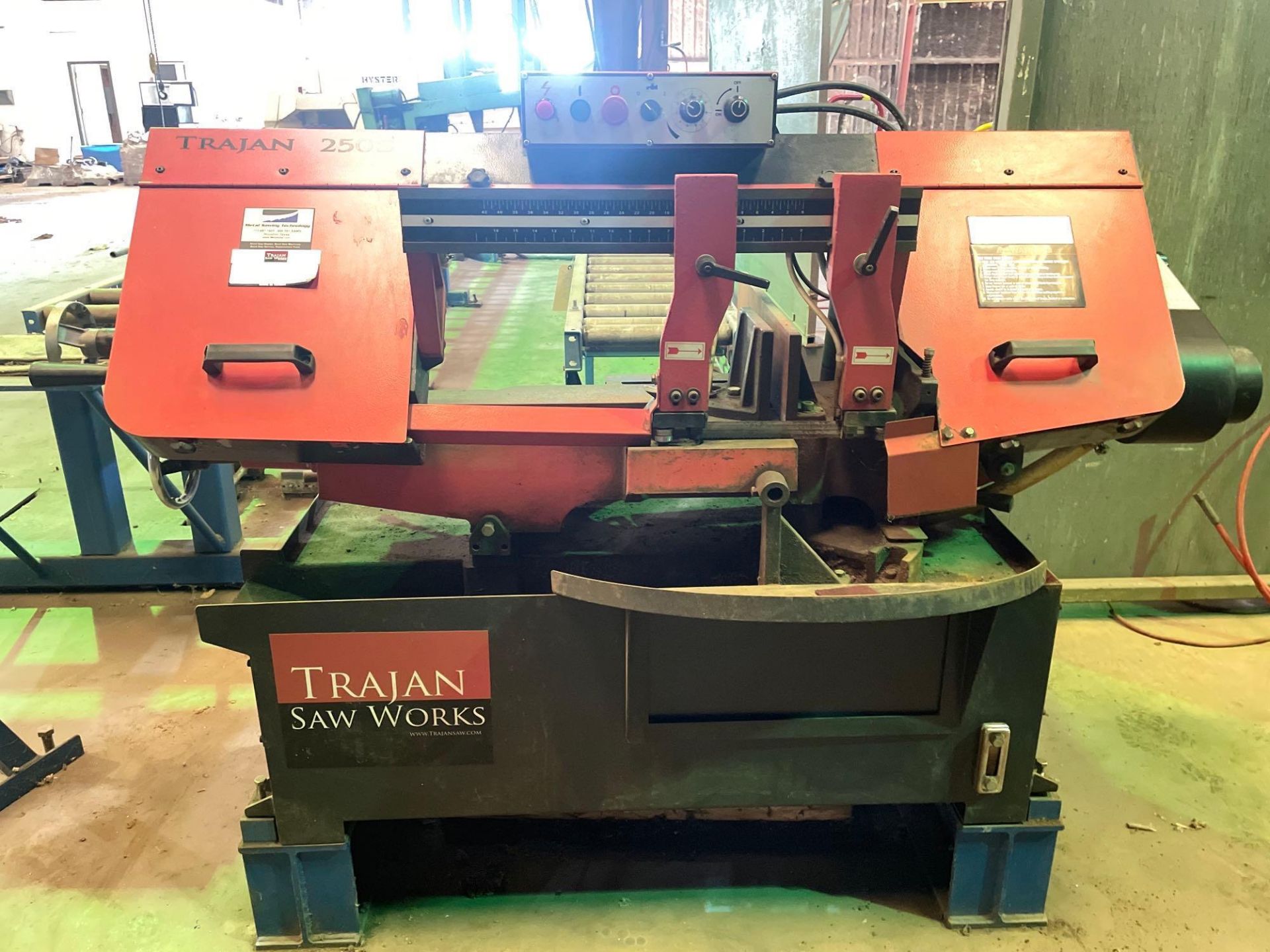 10” Trajan 250S Horizontal Band Saw, S/N 14W030323