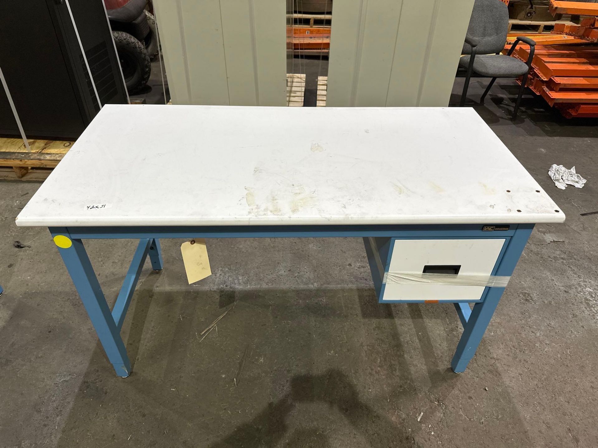 IAC Industries WorkStation Table W/1 Drawer, 500 Lb Capacity 60”L x 30”W x 34”H. See photo. - Image 4 of 4