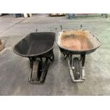 Lot of 2 Wheel Barrels