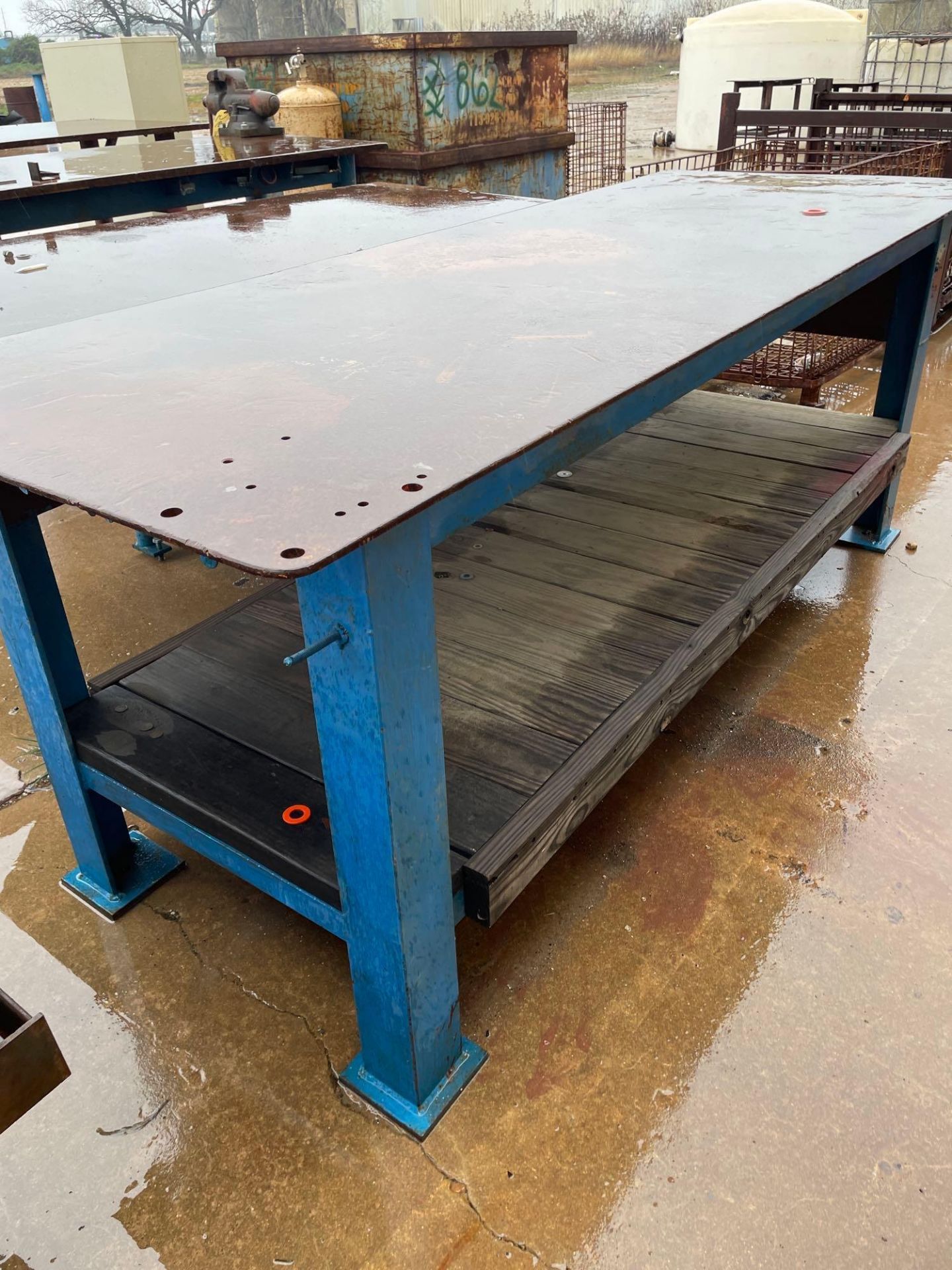 Heavy Duty Metal Table 96” X 36 ” X 36”, with 1/4” Thickness - Image 4 of 4