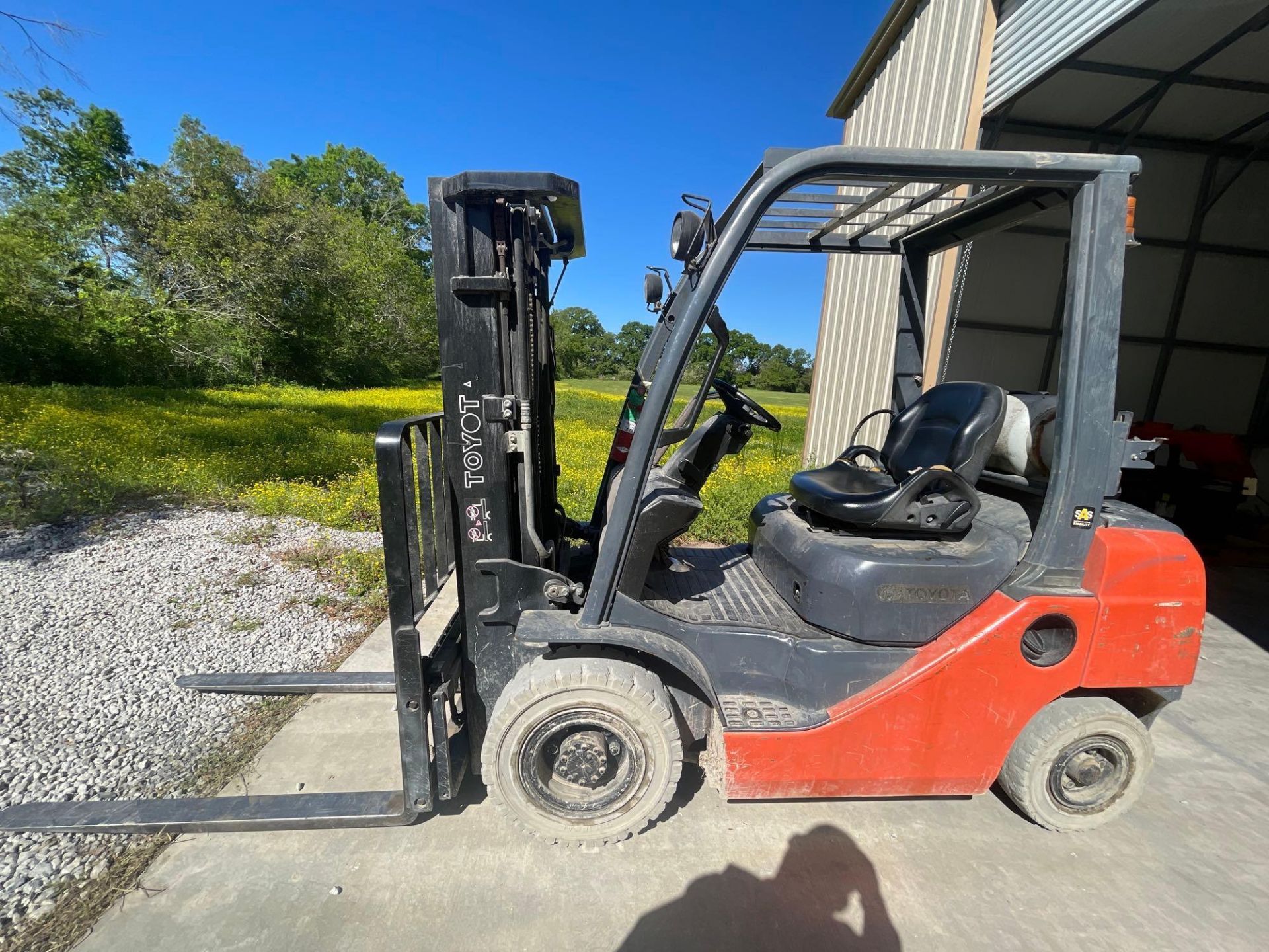 5,000 Lb Toyota Forklift Model 8FGU25, S/N 53009