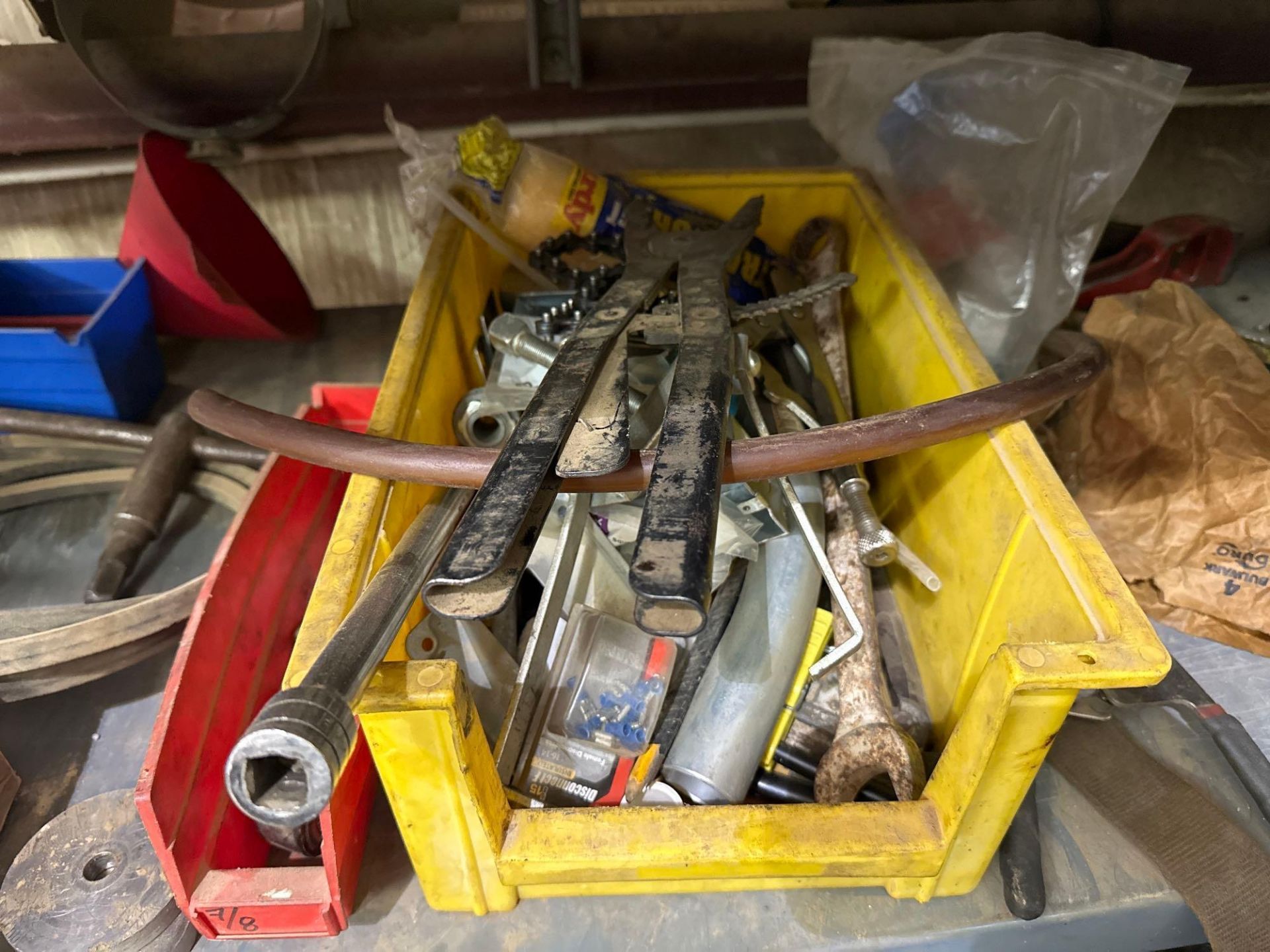 Metal Shelve W/Contents Miscellaneous Items. See photo. - Image 4 of 11