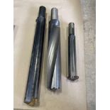 Lot of 3: Indexable Boring Bars range from 15” L X 2” Dia - 24” L X 3” Dia