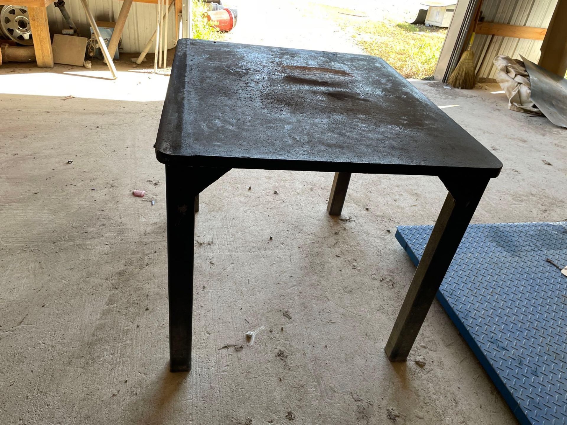 45” X 39” X 36” Heavy Duty Metal Table, 1 1/4” Solid Metal Top - Image 3 of 3