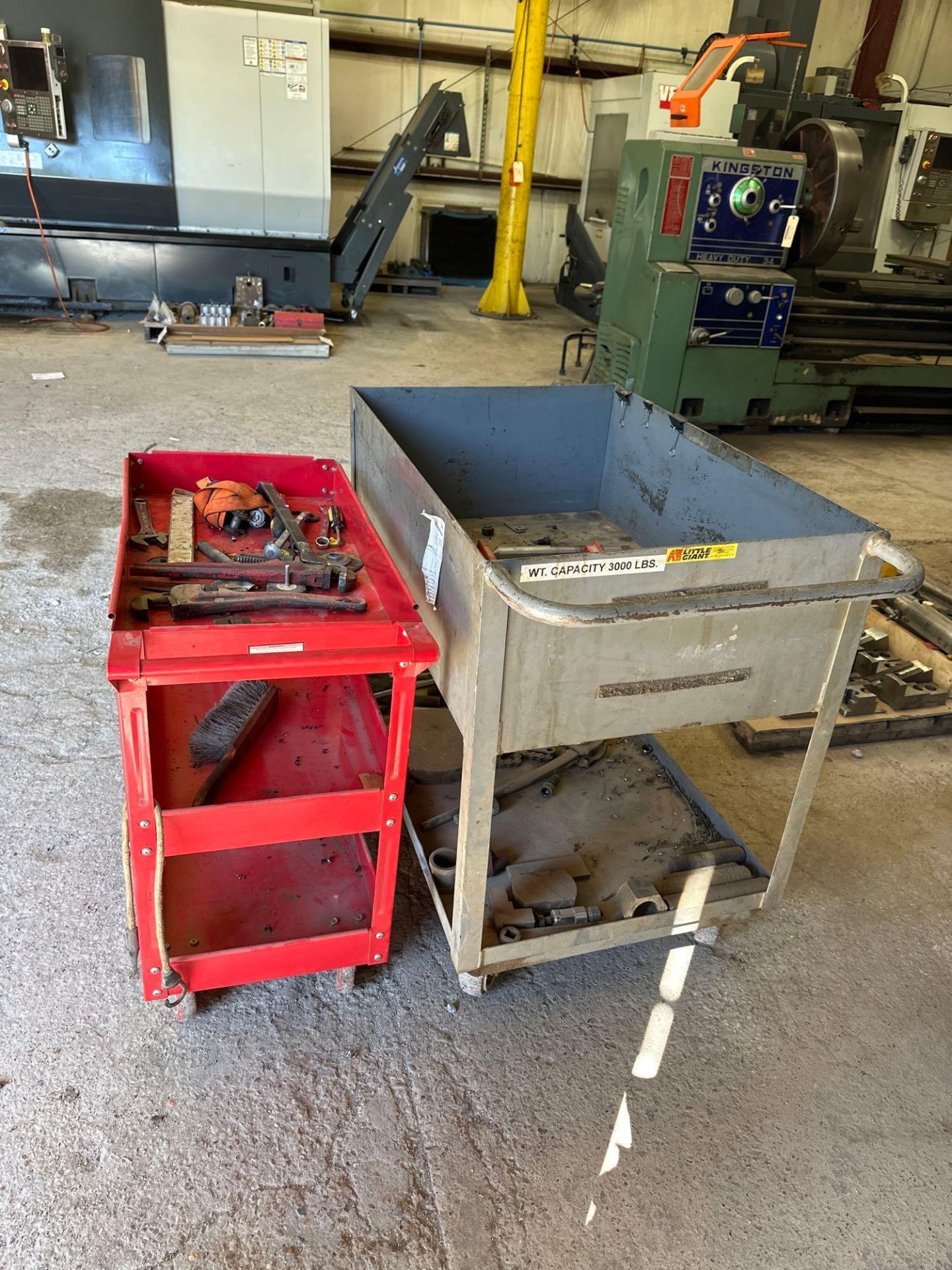 Lot of 2 Metal Cart W/Contents. See photo. - Image 3 of 4