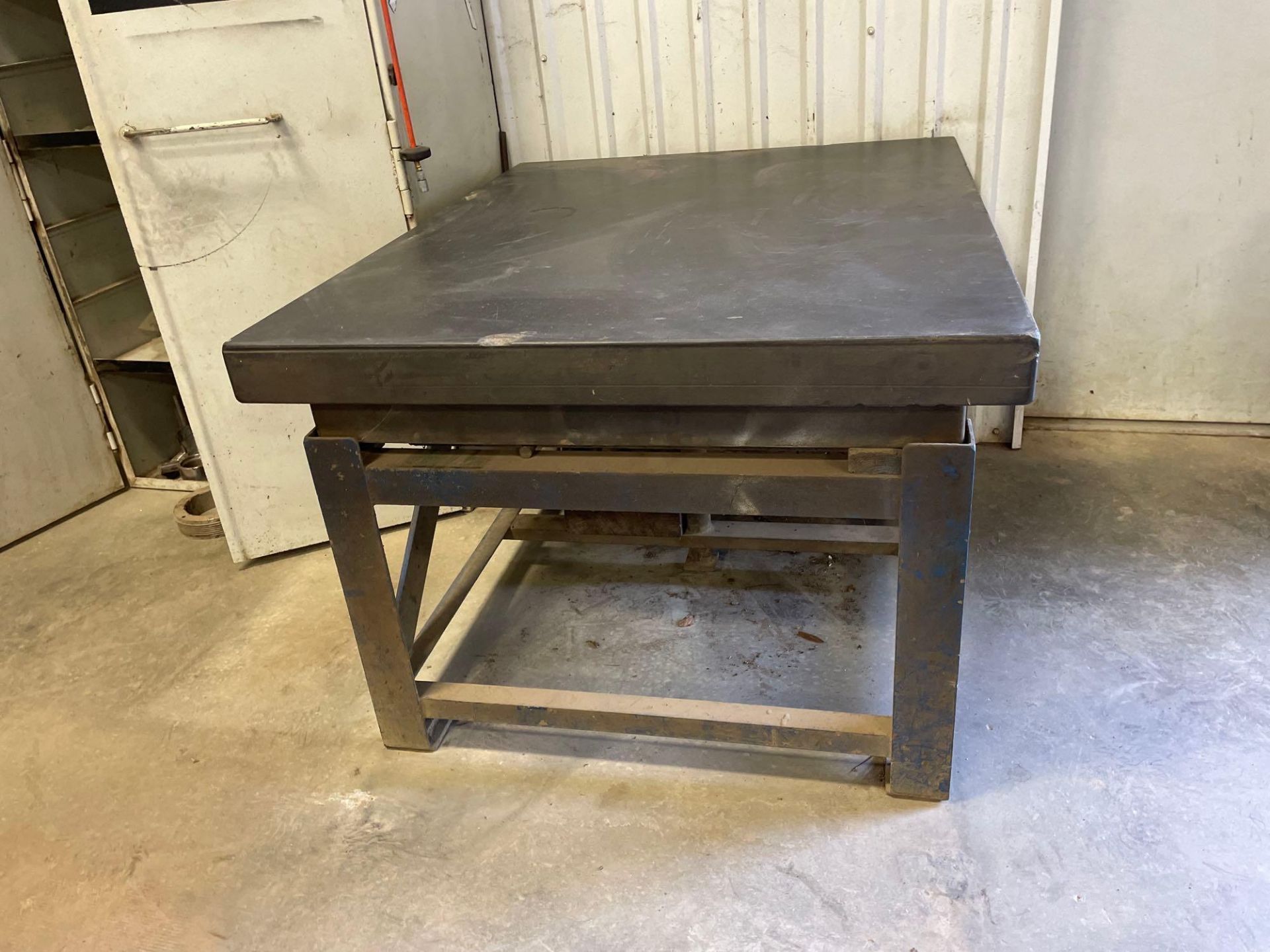 60” X 48” X 4” Granite Table on Heavy Duty Metal Base Overall Height 35” - Image 2 of 6