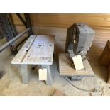 Lot of 2: 10” Skil Band Saw and wood Working Table