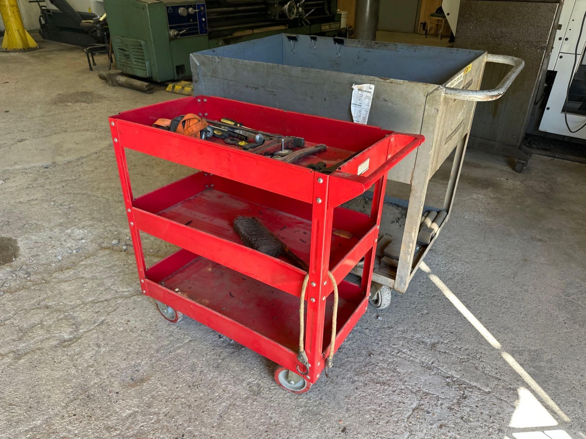 Lot of 2 Metal Cart W/Contents. See photo. - Image 2 of 4