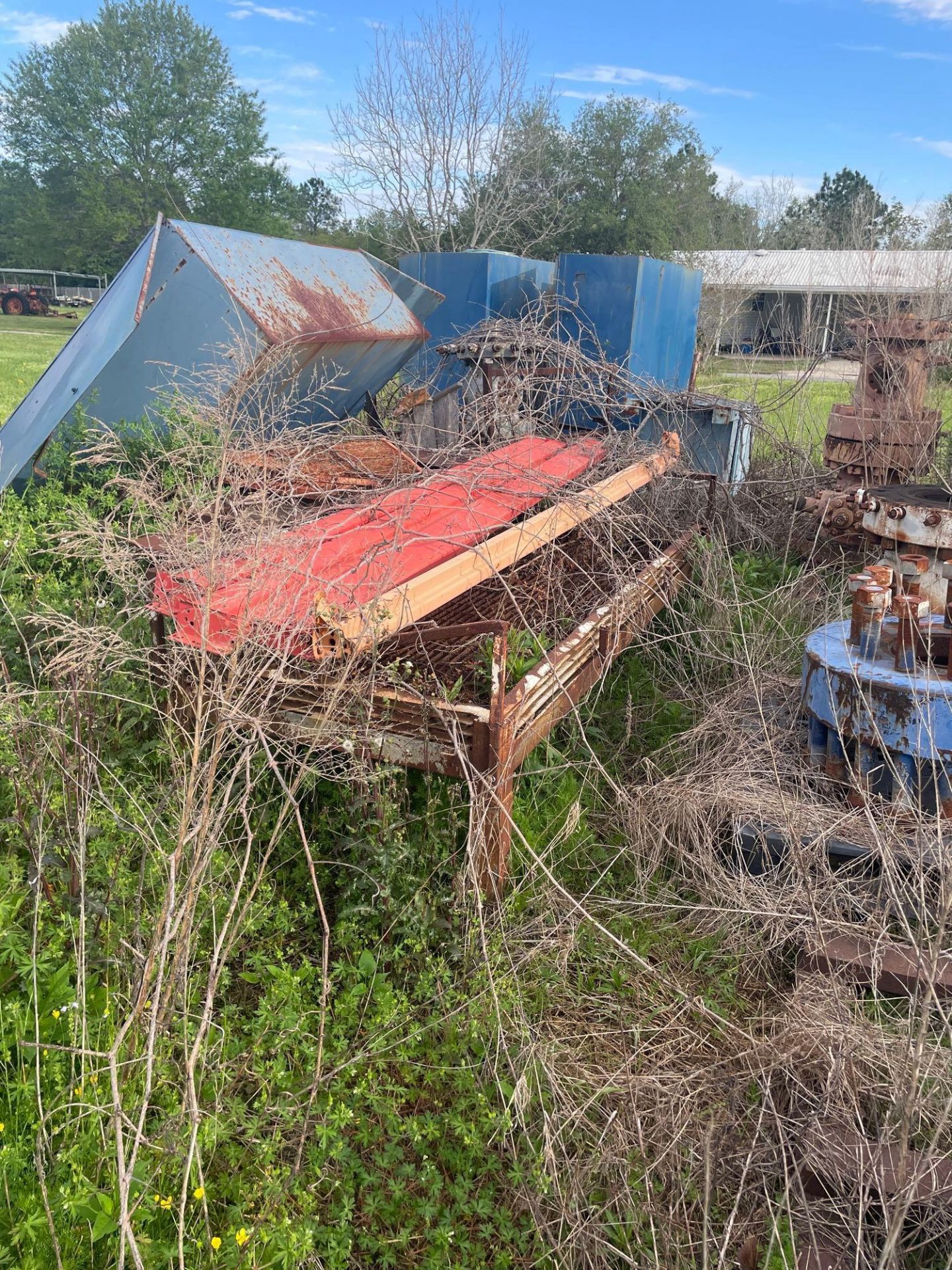 Lot of Assorted Equipment: 3 Heavy Duty Double Door Cabinet, Wellheads, Metal Bases, Airflow Systems - Image 7 of 11